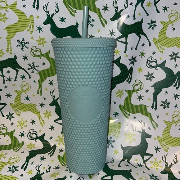 Starbucks Matte Mint Studded Tumbler 24oz Venti Cold Cup Holiday 2021 Limited🔥